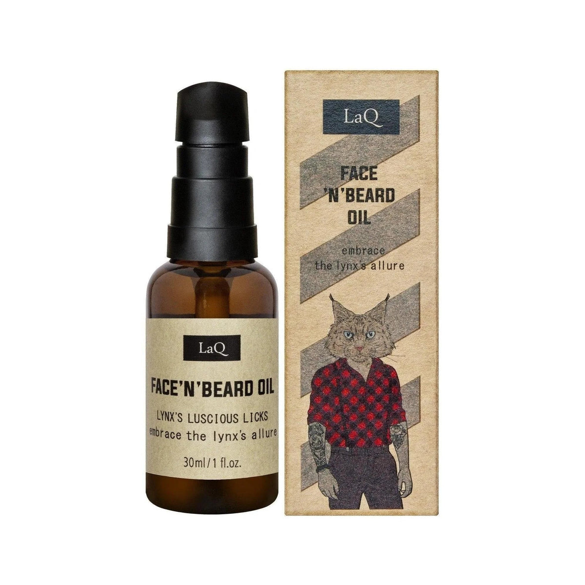 LaQ Face 'n' Beard Oil Lynx Baardolie – 30ml