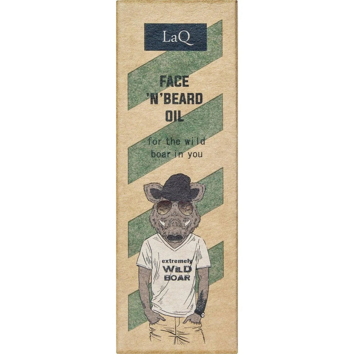 LaQ Face 'n' Beard Oil Wild Boar Baardolie – doosje