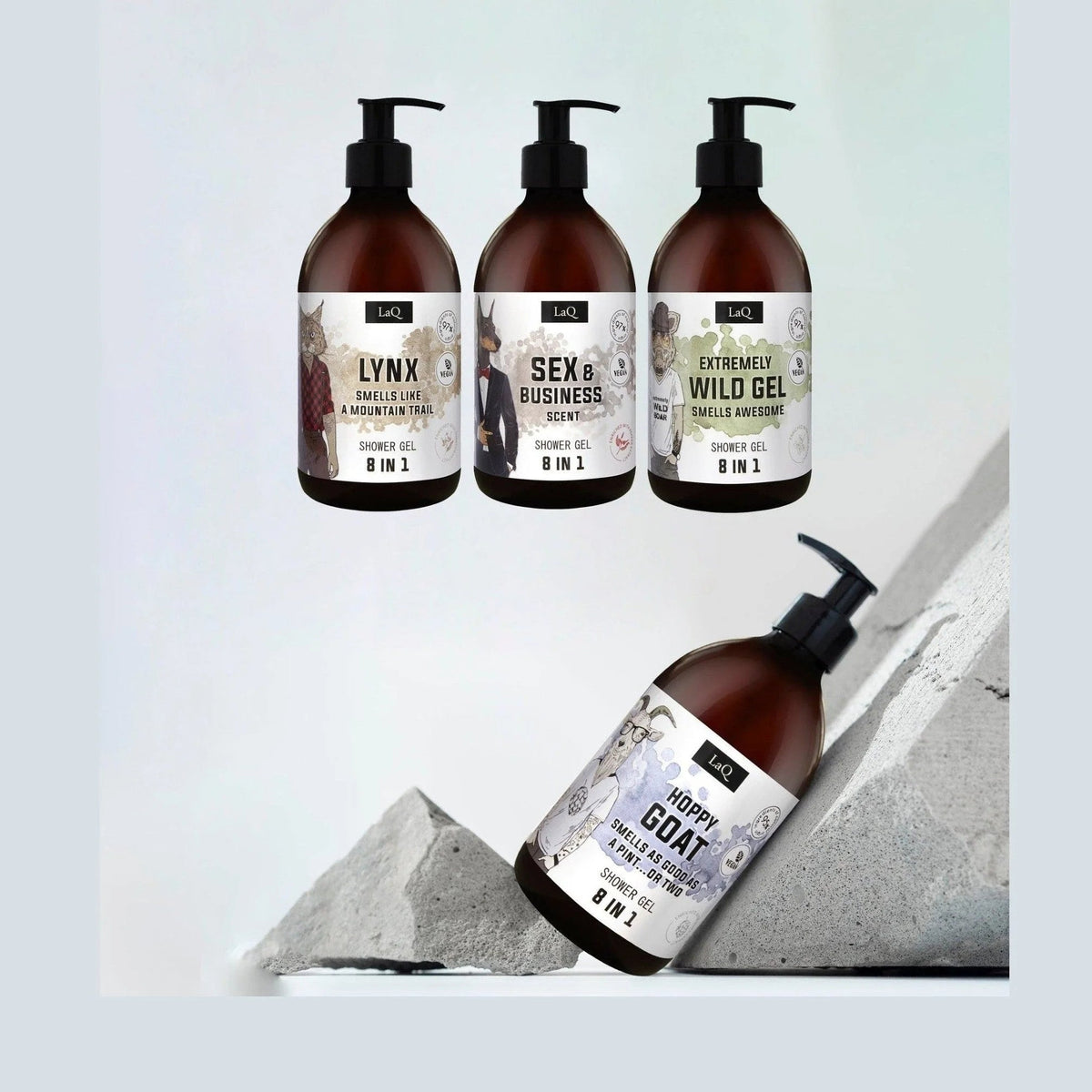 LaQ Shower Gel Lynx – met andere producten uit de lijn
