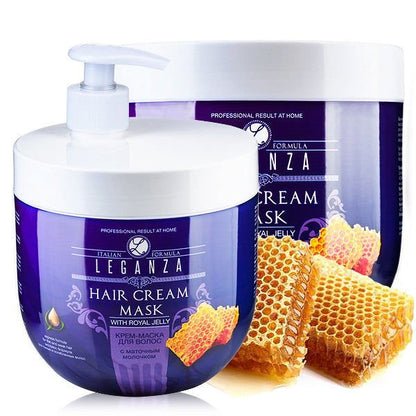LEGANZA Leganza Haarmasker Crème XXL Honing - 1000ml | MISTER33.COM
