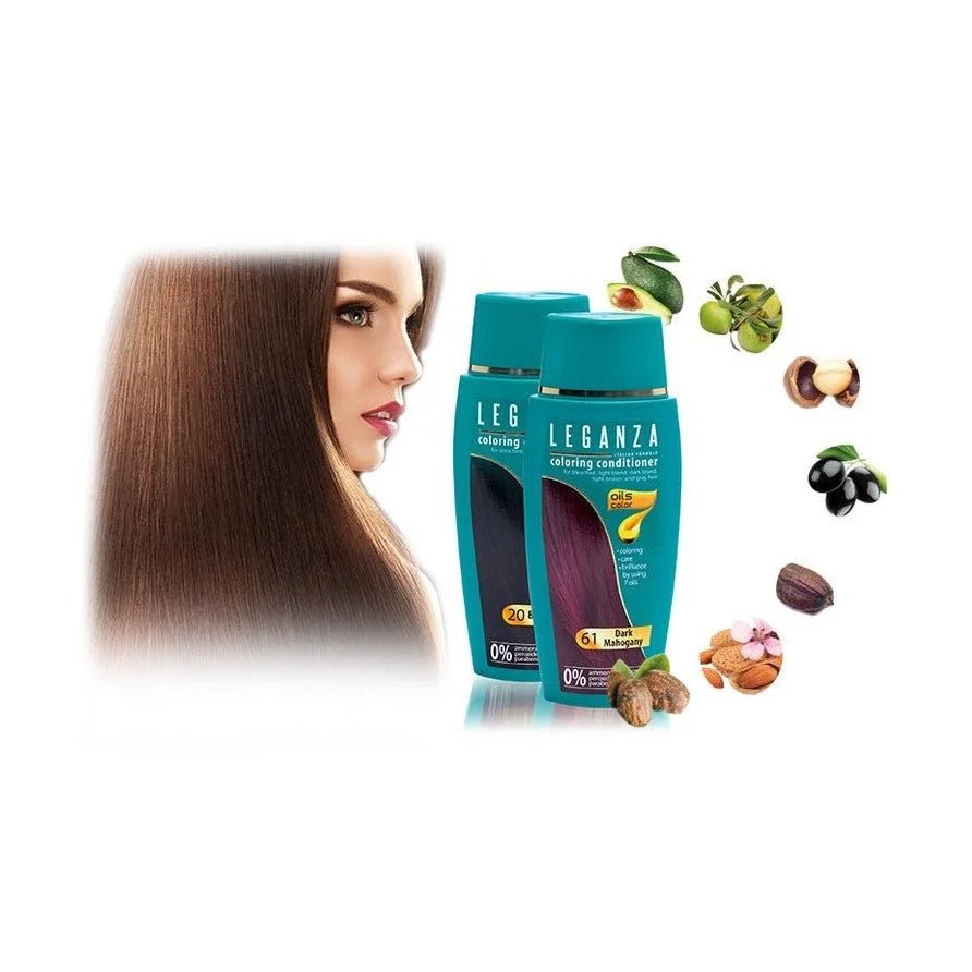 Leganza Coloring Conditioner – sfeerfoto met model