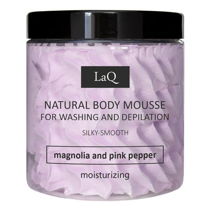 LaQ Magnolia & Pink Pepper Wasmousse Ontharingscrème - 100g | MISTER33.COM