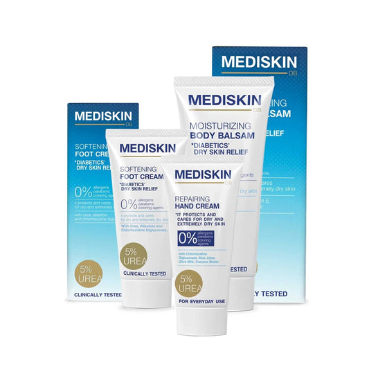 Mediskin 3-delige Ureum Verzorgingsset – Droge Huid – 350ml