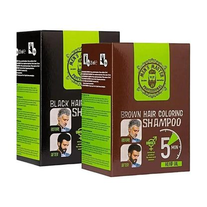Men's Master Coloring Shampoo Zwart of Bruin – 250ml