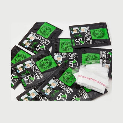 Men's Master Coloring Shampoo Zwart of Bruin – losse sachets