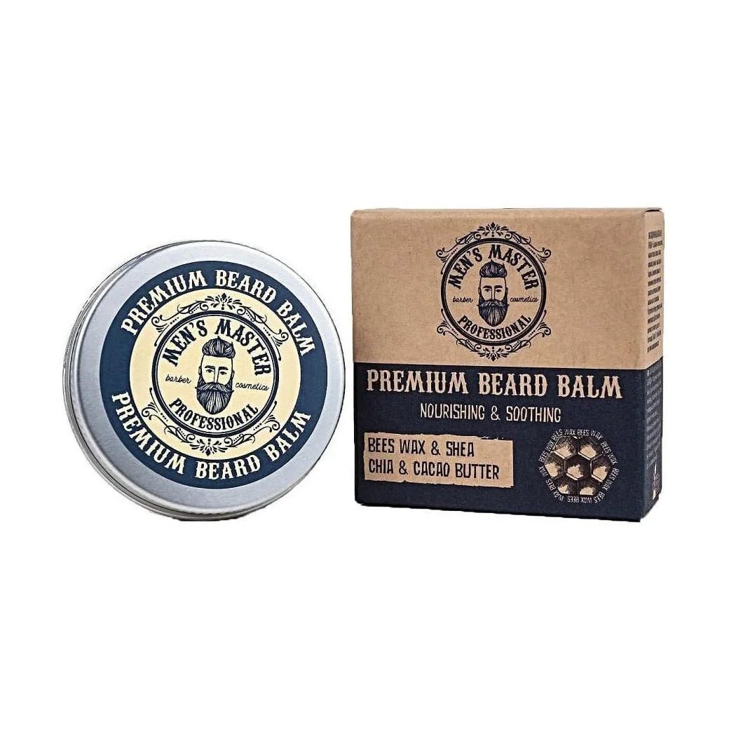 Men's Master Premium Beard Balm – blik en doosje