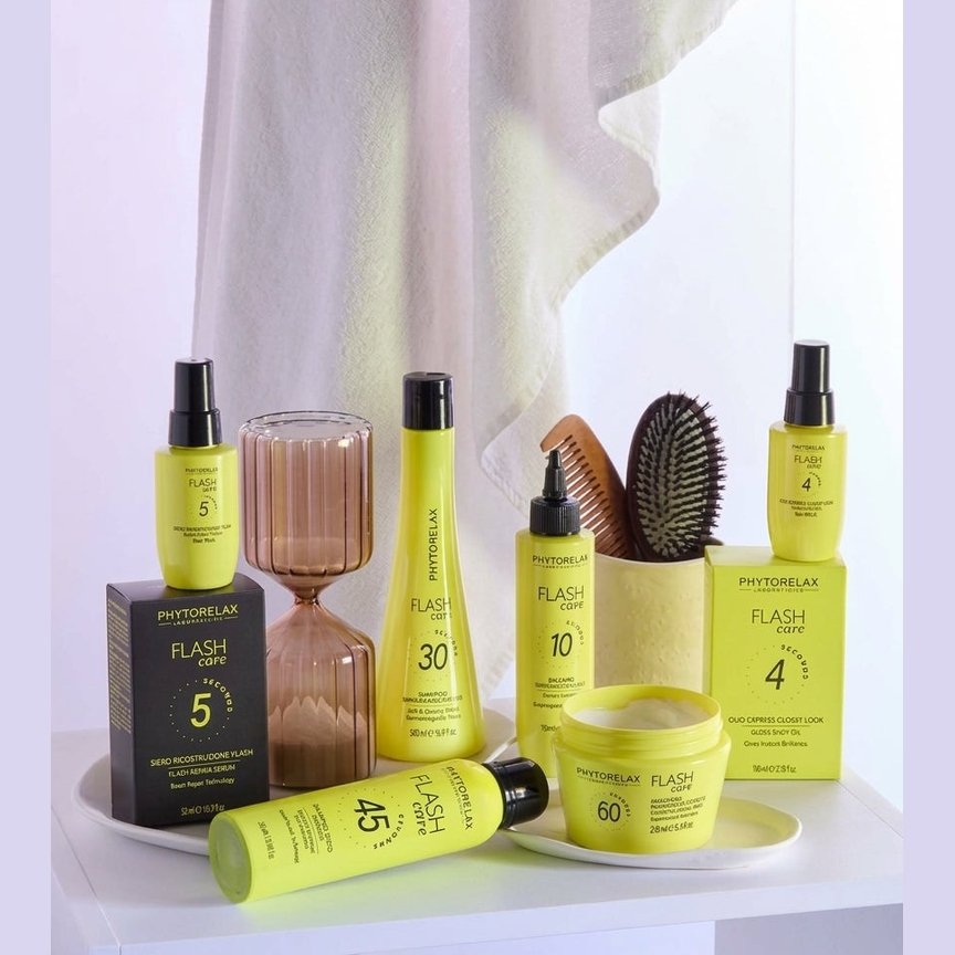 Phytorelax Flash Care 1 Minute Miracle Haarmasker – met andere producten uit de lijn