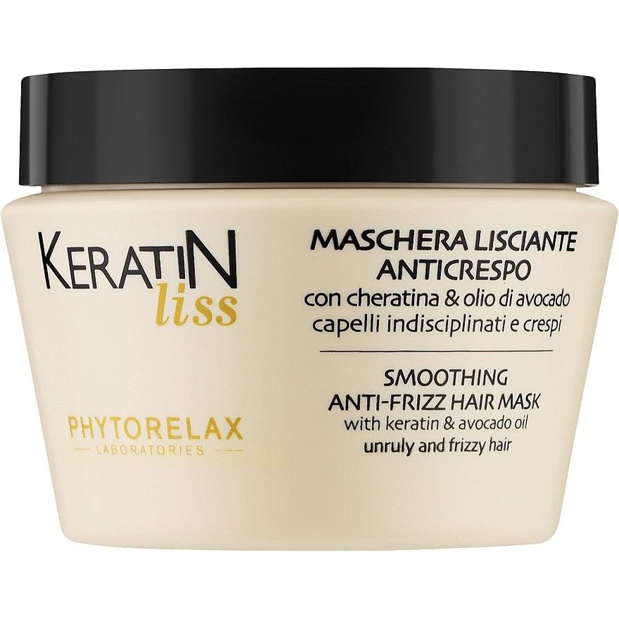 PHYTORELAX Haarmasker Keratin Liss Anti - Frizz voor Pluizig en Onhandelbaar Haar - 250ml | MISTER33.COM