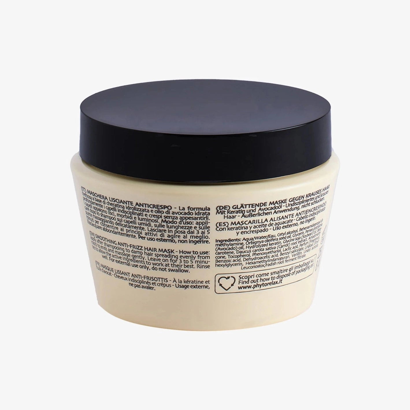 PHYTORELAX Haarmasker Keratin Liss Anti - Frizz voor Pluizig en Onhandelbaar Haar - 250ml | MISTER33.COM