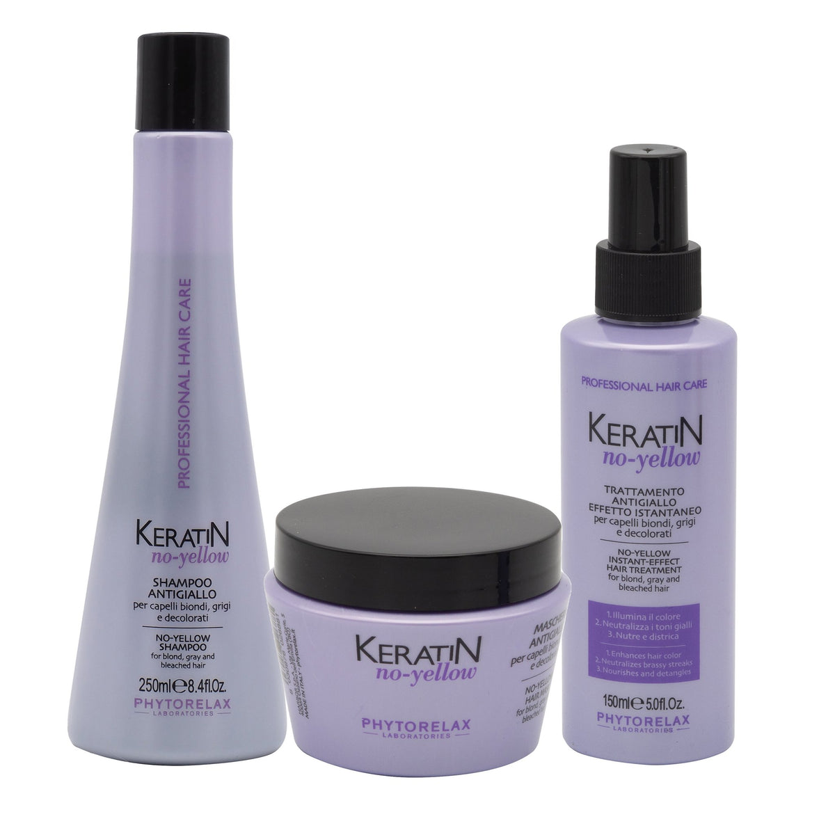Phytorelax Keratin No-Yellow Haarverzorging Voordeelverpakking – 650ml