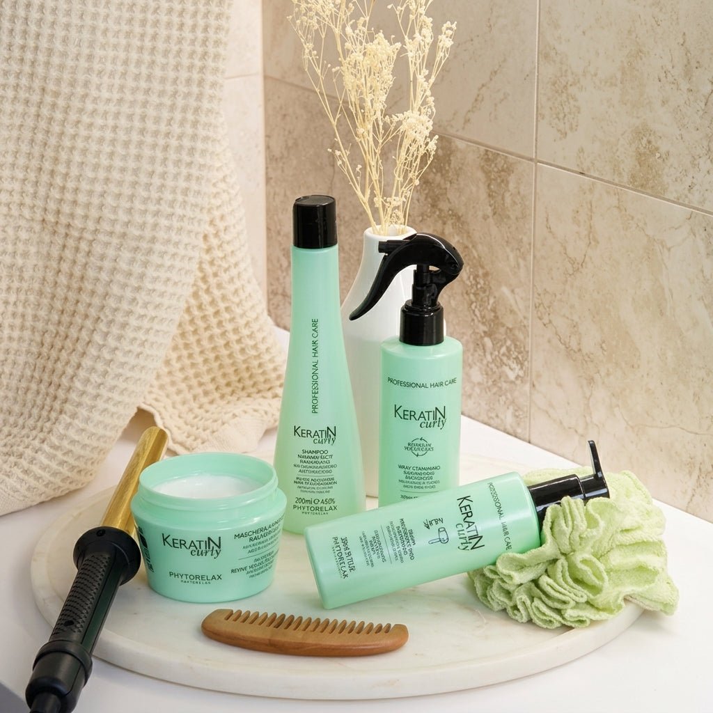 Phytorelax Curly Anti-Frizz Haarmasker voor Krullend Haar – met andere producten uit de lijn