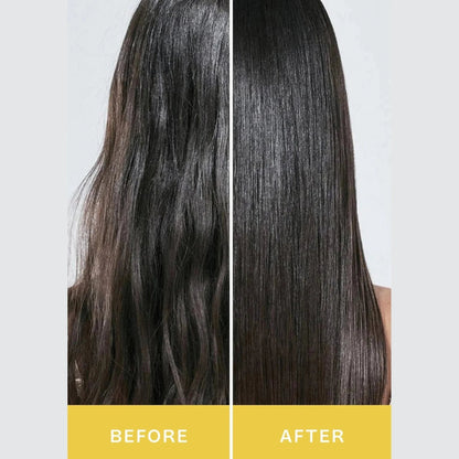 Phytorelax Keratin Liss Anti-Frizz Shampoo – steil haar voor en na gebruik