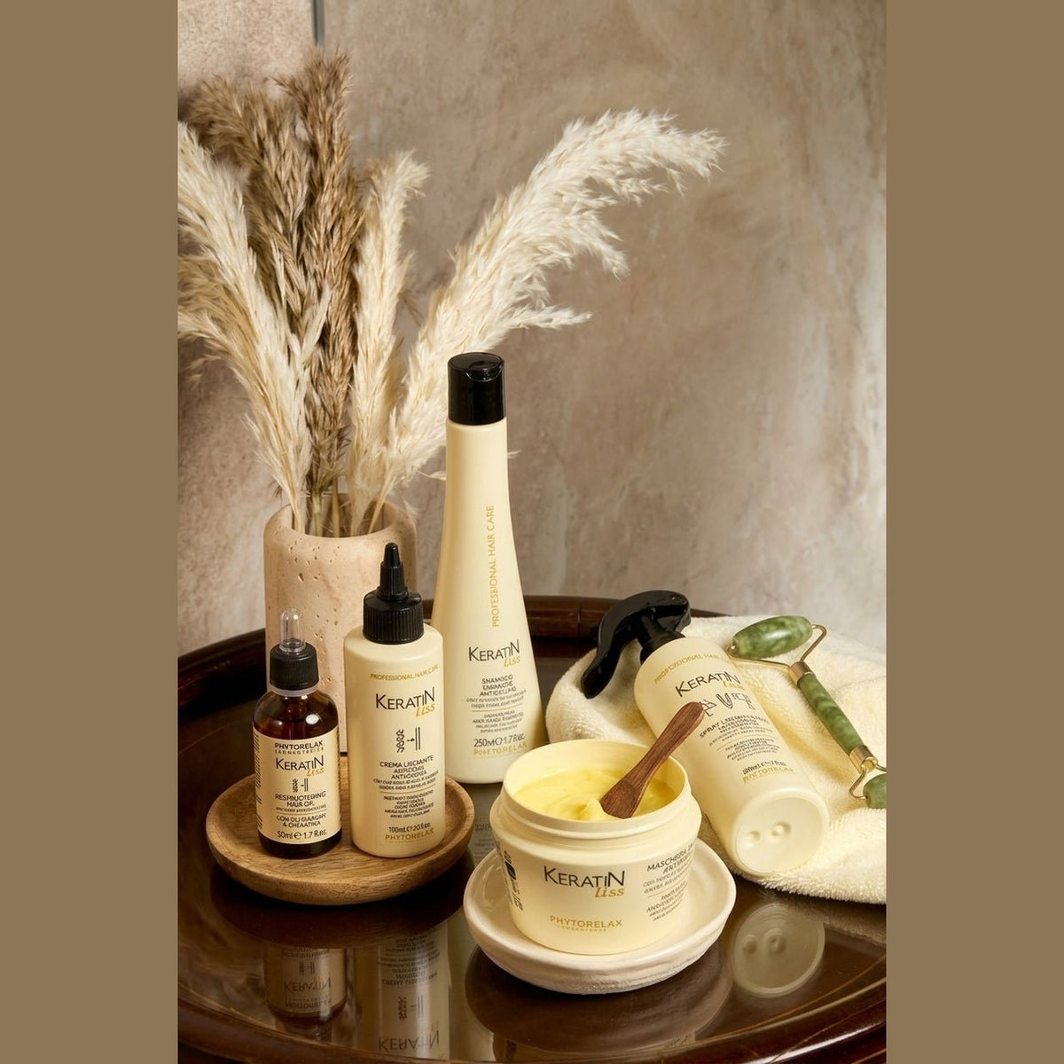 Phytorelax Keratin Liss Heat Protection Spray – met andere producten uit de lijn