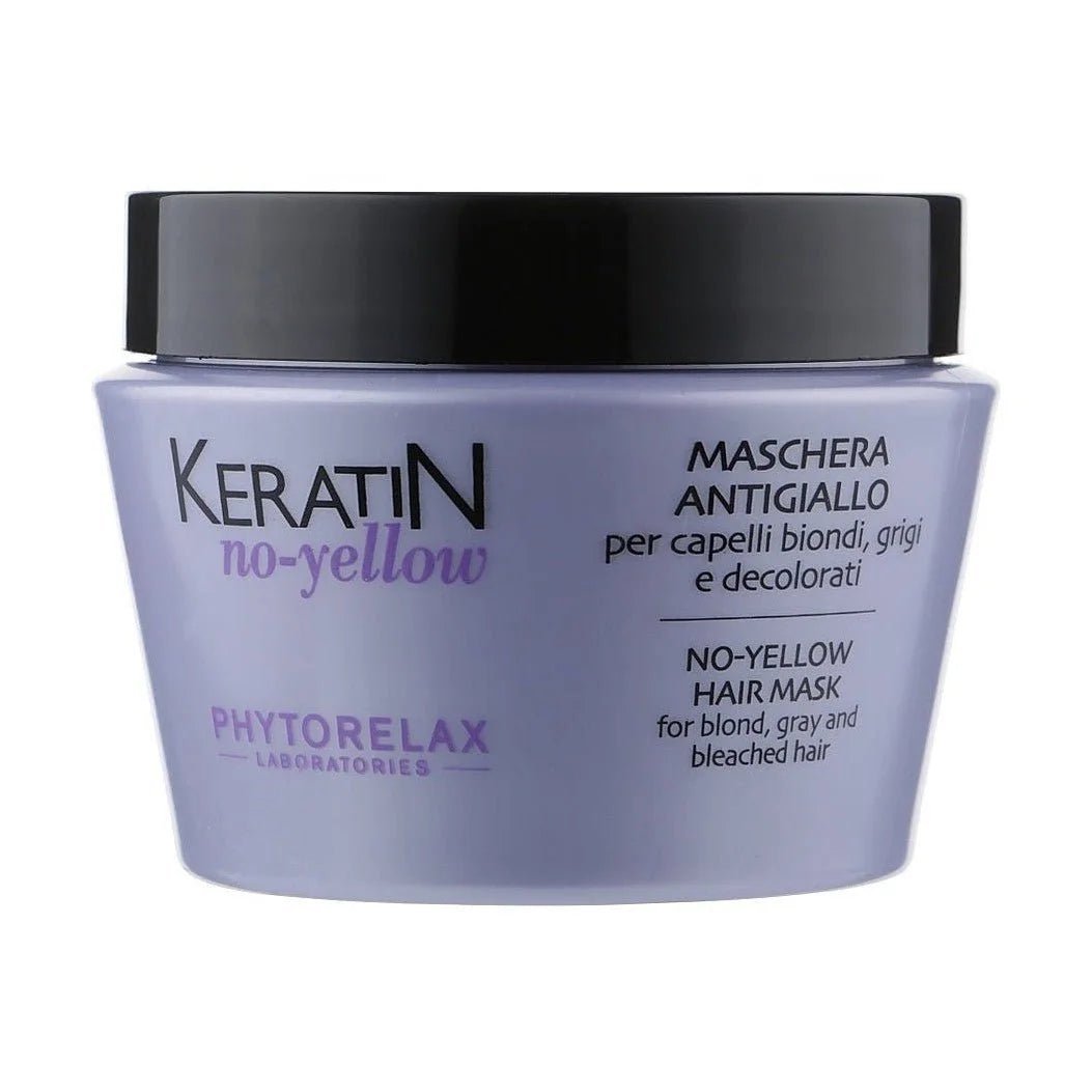 Phytorelax No-Yellow Haarmasker met Paars Pigment – pot zijaanzicht