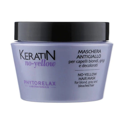 Phytorelax No-Yellow Haarmasker met Paars Pigment – pot zijaanzicht