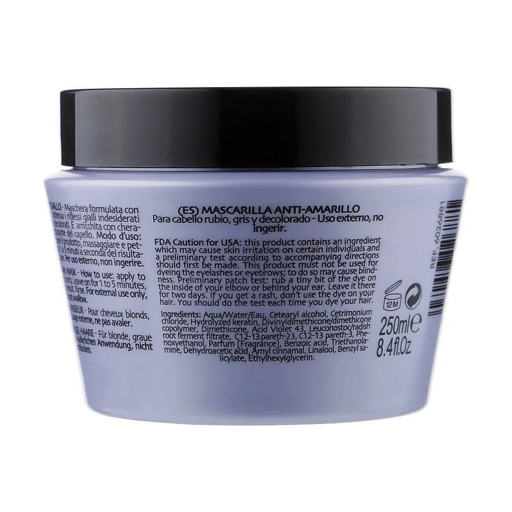 Phytorelax No-Yellow Haarmasker met Paars Pigment – achterkant verpakking