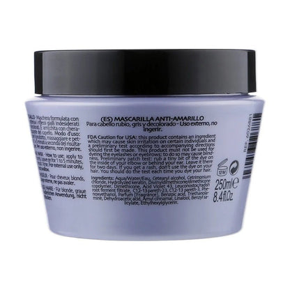 Phytorelax No-Yellow Haarmasker met Paars Pigment – achterkant verpakking