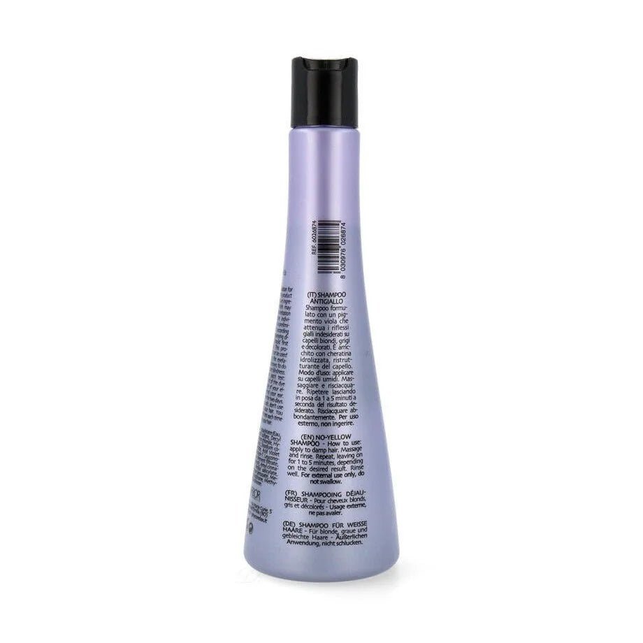 Phytorelax No-Yellow Zilvershampoo met Paars Pigment – achterkant verpakking