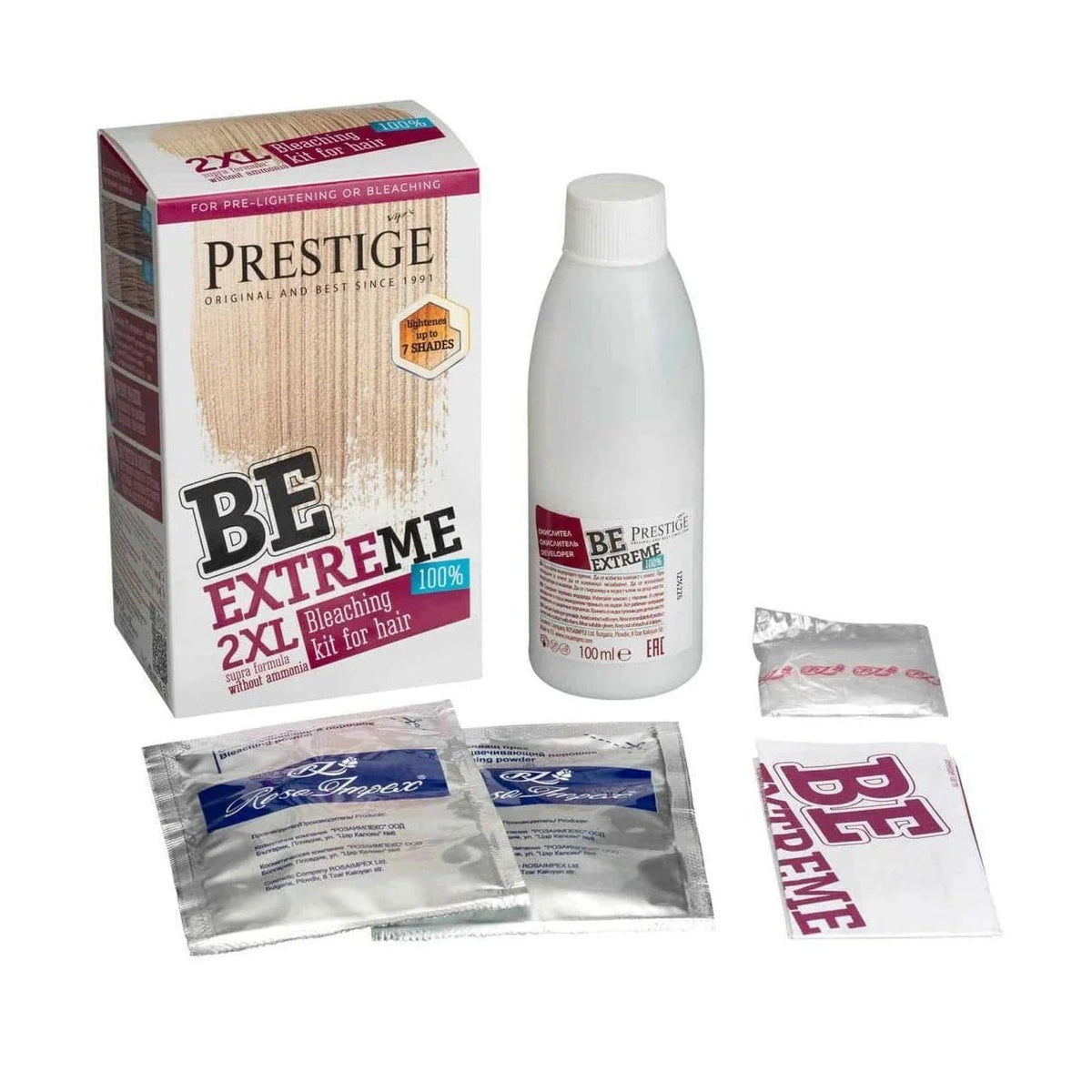 Prestige BeExtreme 2XL Bleekset – inhoud van de verpakking
