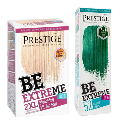 Prestige Semi-Permanente Groene Haarverf Set Dragon Green – 2 x 100ml