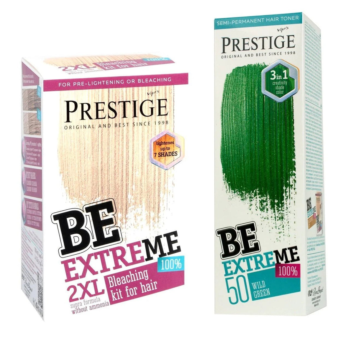 Prestige Semi-Permanente Groene Haarverf Set Wild Green – 2 x 100ml