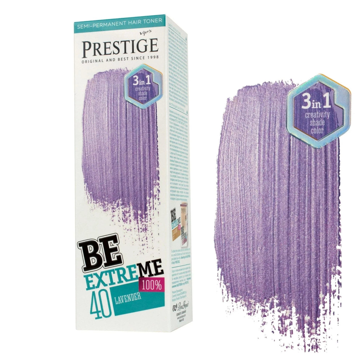 Prestige Semi-Permanente Paarse Haarverf Set Lavender – kleuring en kleurresultaat