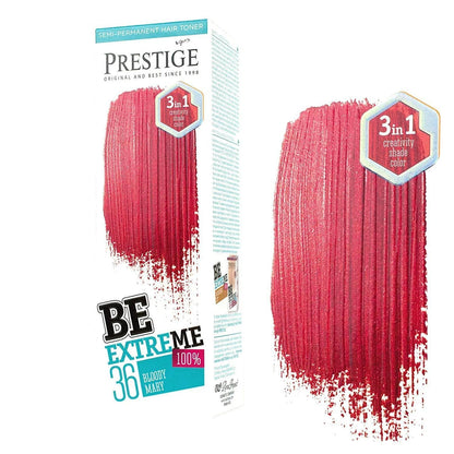 Prestige Semi-Permanente Rode Haarverf Set Bloody Mary – kleuring en kleurresultaat