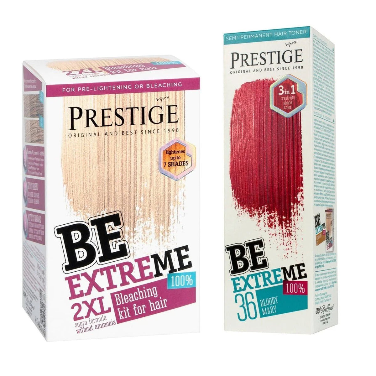 Prestige Semi-Permanente Rode Haarverf Set Bloody Mary – 2 x 100ml