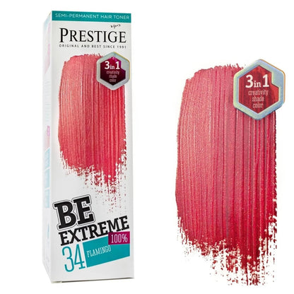 Prestige Semi-Permanente Roze Haarverf Set Flamingo – kleuring en kleurresultaat