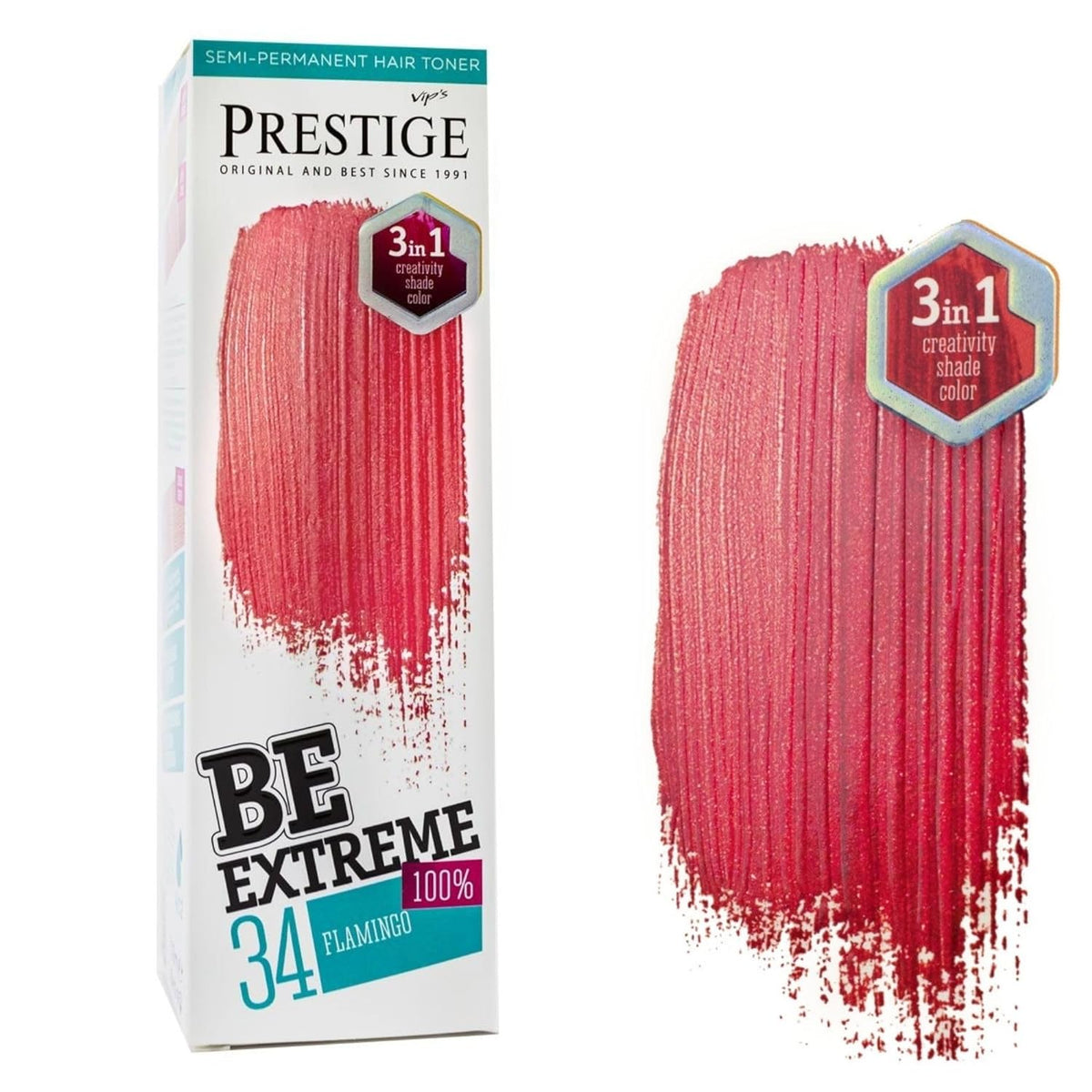 Prestige Semi-Permanente Haarkleuring – tint Flamingo