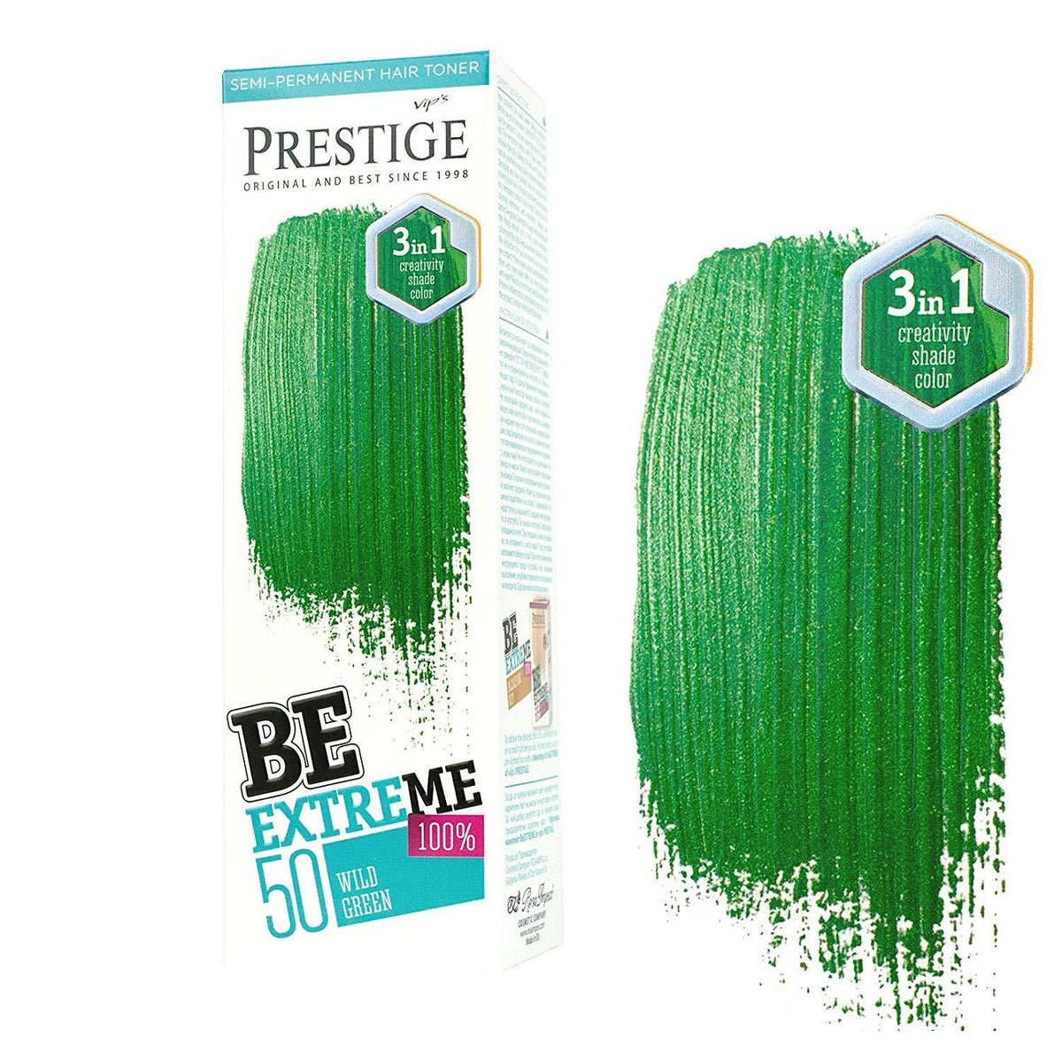Prestige Semi-Permanente Haarkleuring – tint Wild Green