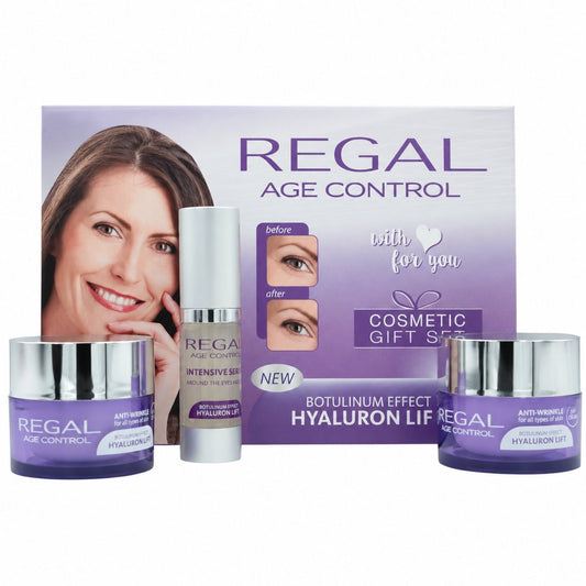Regal Age Control Cadeaubox Dagcrème, Nachtcrème en Serum – 105ml