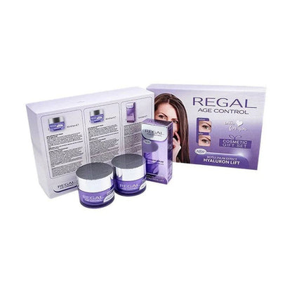Regal Age Control Cadeaubox Dagcrème, Nachtcrème en Serum – cadeaubox schuin