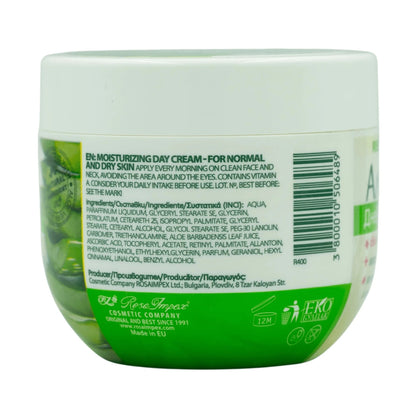 Regal Aloe Dagcrème – achterkant verpakking