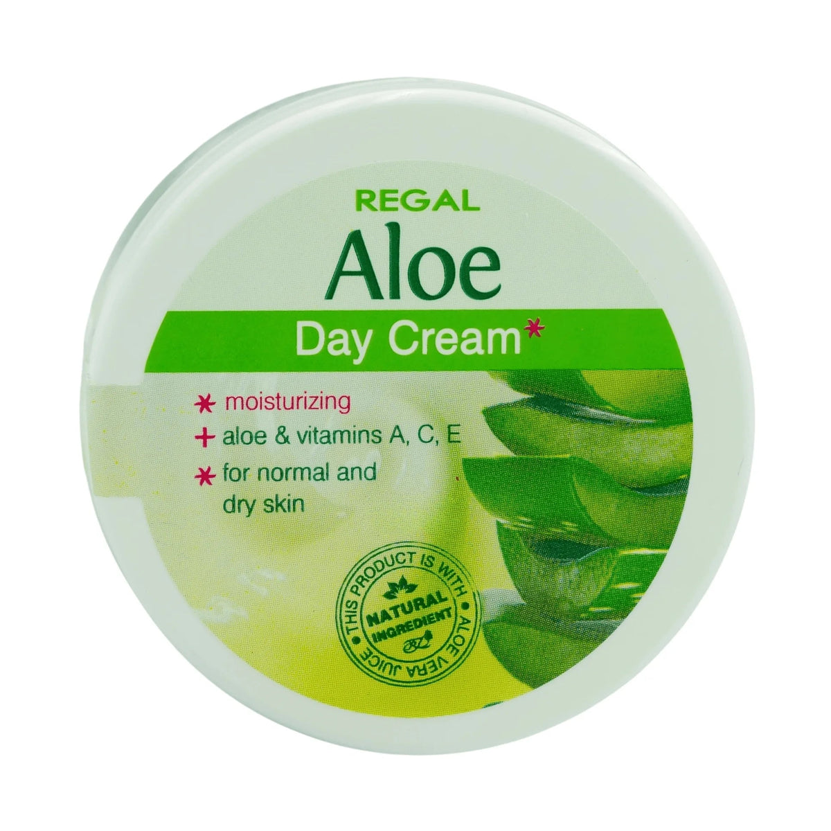 Regal Aloe Dagcrème – deksel van bovenaf