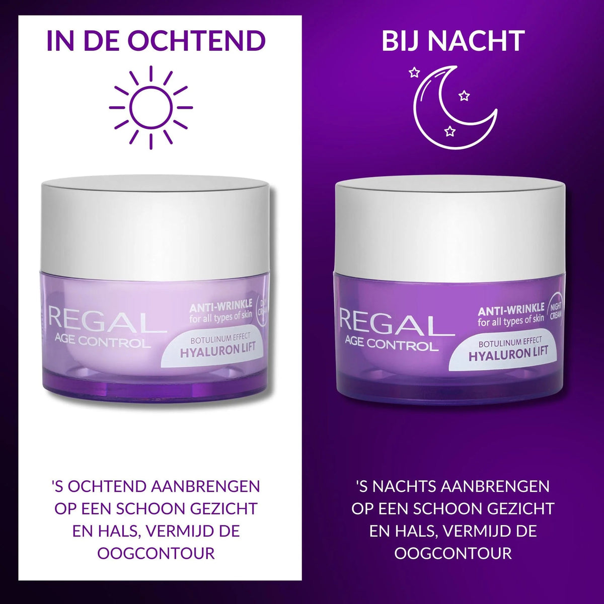 Regal Anti-Rimpel Dagcrème – gebruik ochtend en avond