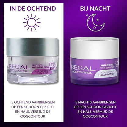 Regal Anti-Rimpel Dagcrème SPF30 – gebruik ochtend en avond
