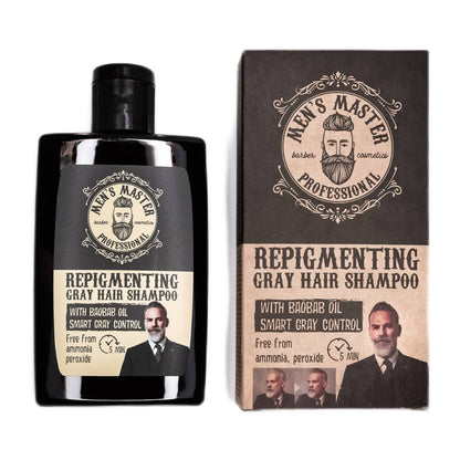MEN'S MASTER Repigmenting Gray Hair Shampoo - 120ml | MISTER33.COM