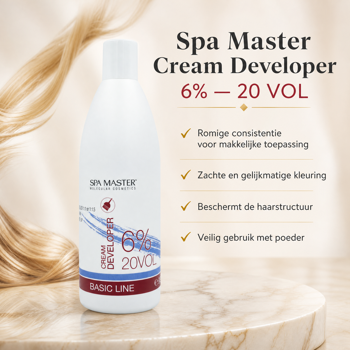 Spa Master Cream Developer 6% 20VOL Bleaching – 930ml