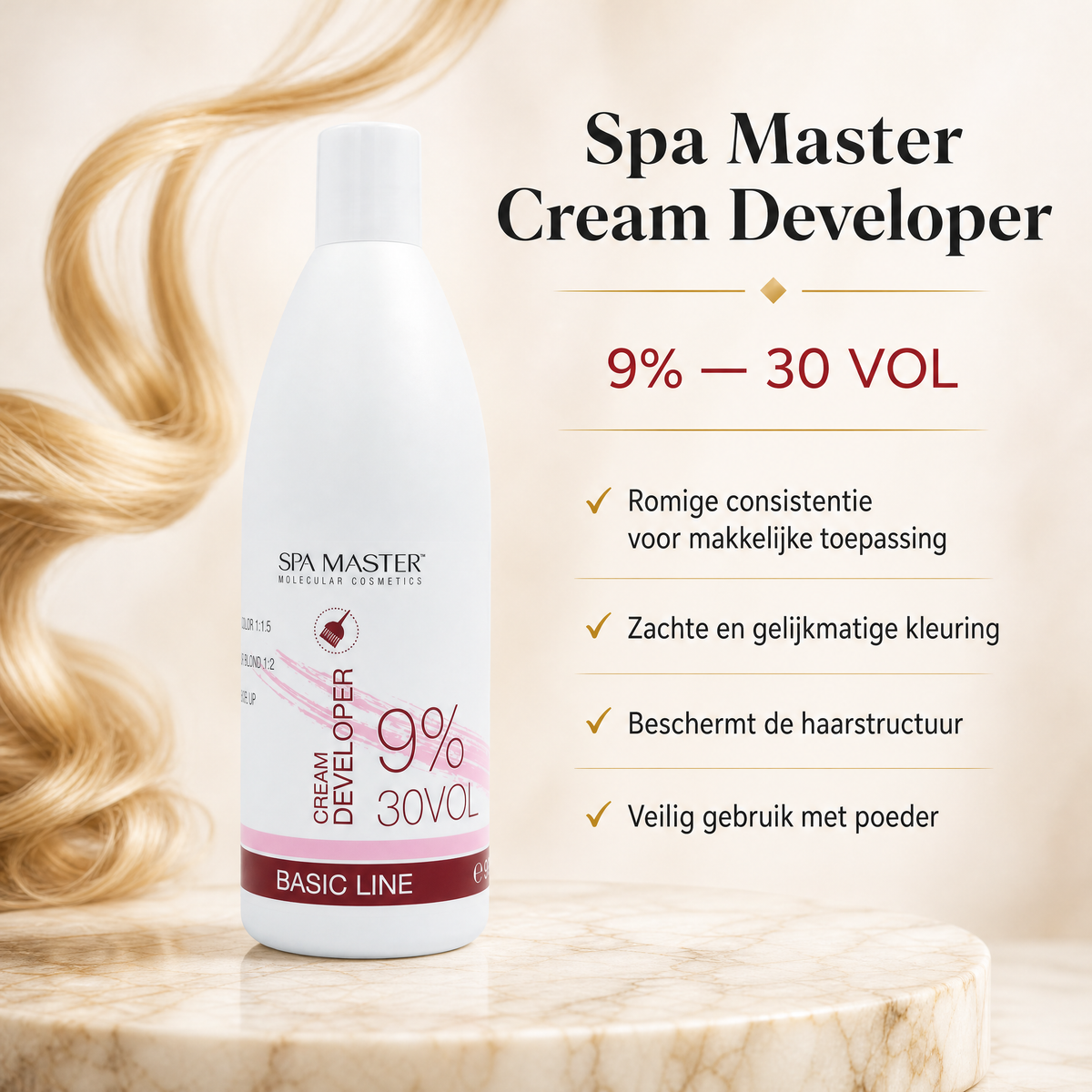 Spa Master Cream Developer 9% 30VOL Bleaching – 930ml