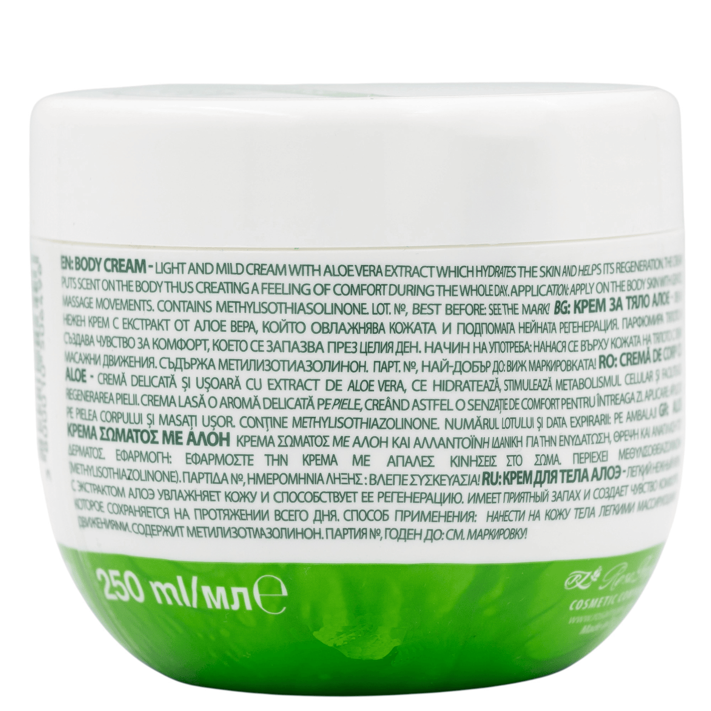 SPA MASTER Aloe bodycrème - 250ml | MISTER33.COM