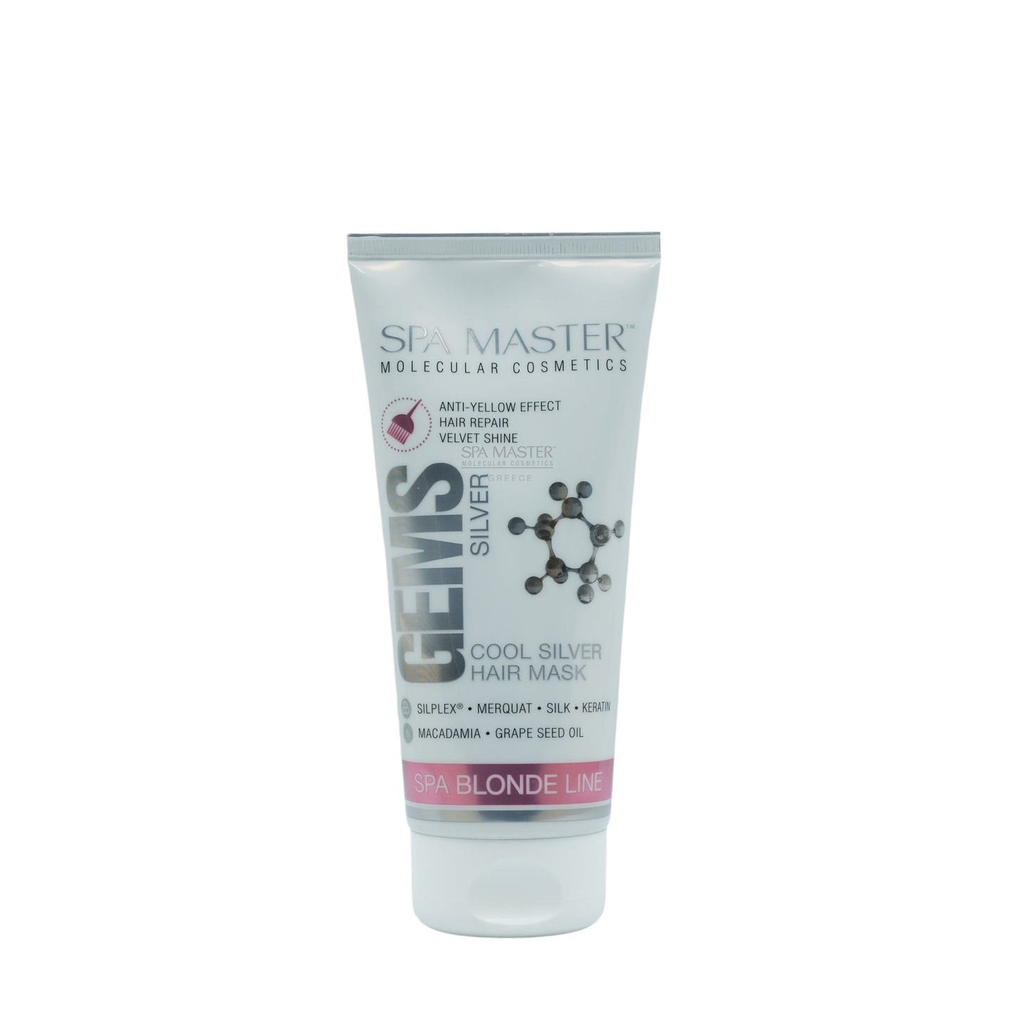SPA MASTER Anti - geel Haarmasker voor Blond en Grijs Haar - 200ml | MISTER33.COM