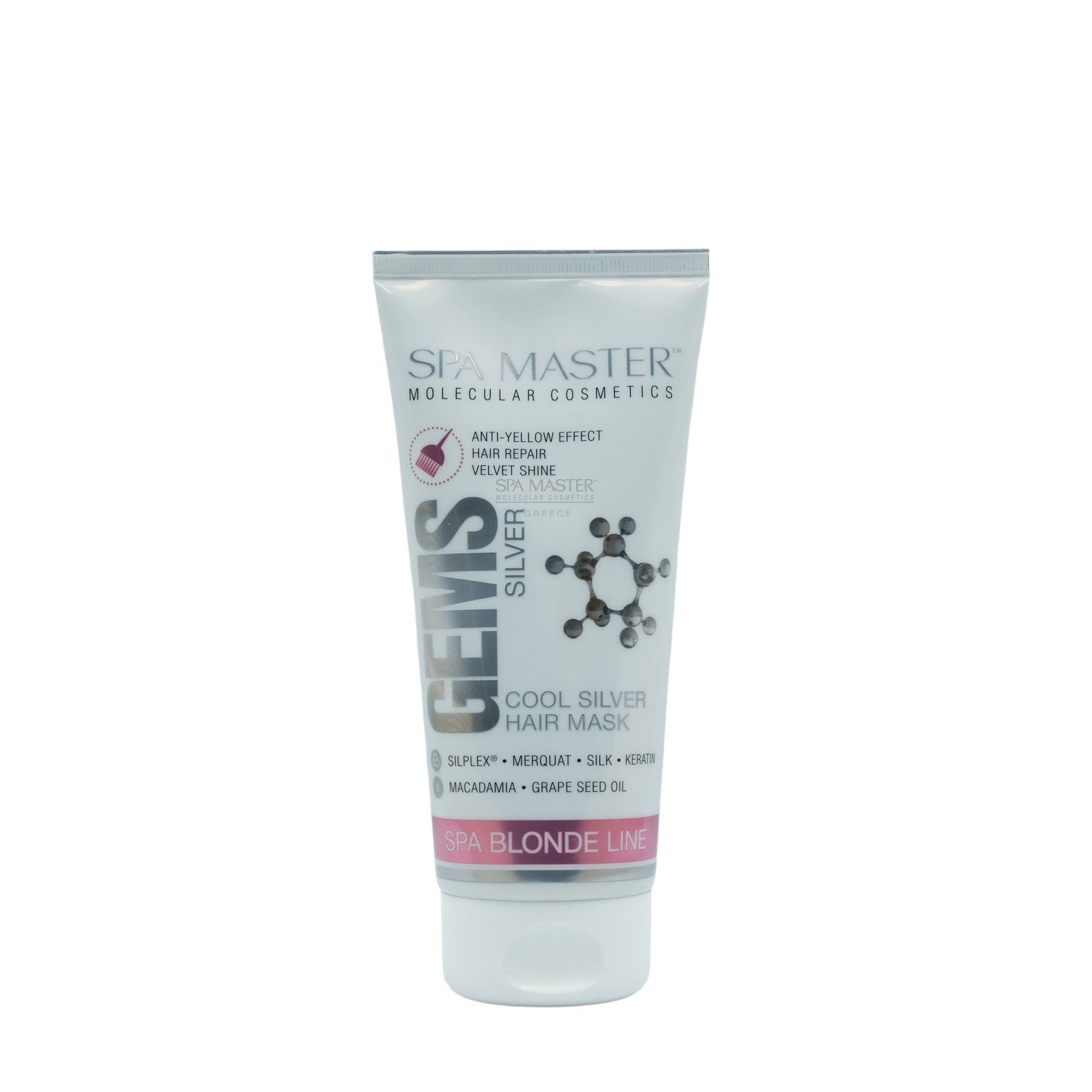 SPA MASTER Anti - geel Haarmasker voor Blond en Grijs Haar - 200ml | MISTER33.COM