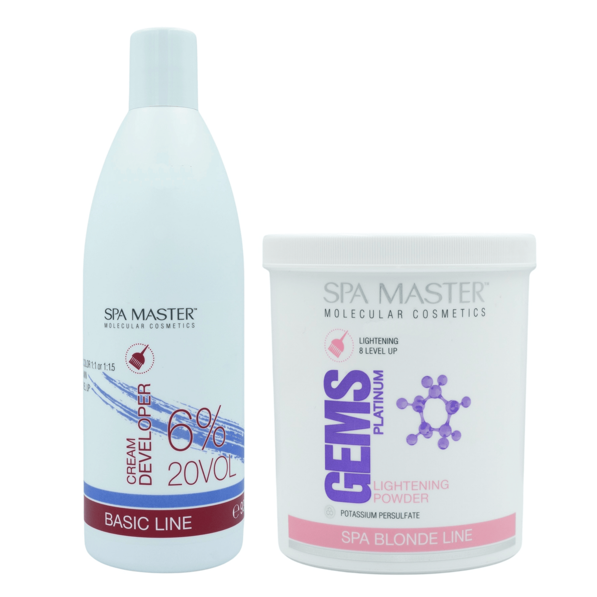 SPA MASTER Blondeerset Cream Developer 6% 20VOL + Platinum Blondeerpoeder | MISTER33.COM