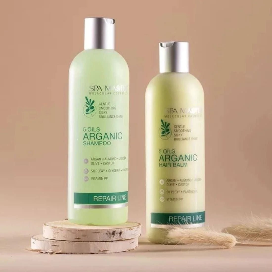 Spa Master Argan Shampoo voor Droog en Beschadigd Haar – samen met Argan Haarbalsem