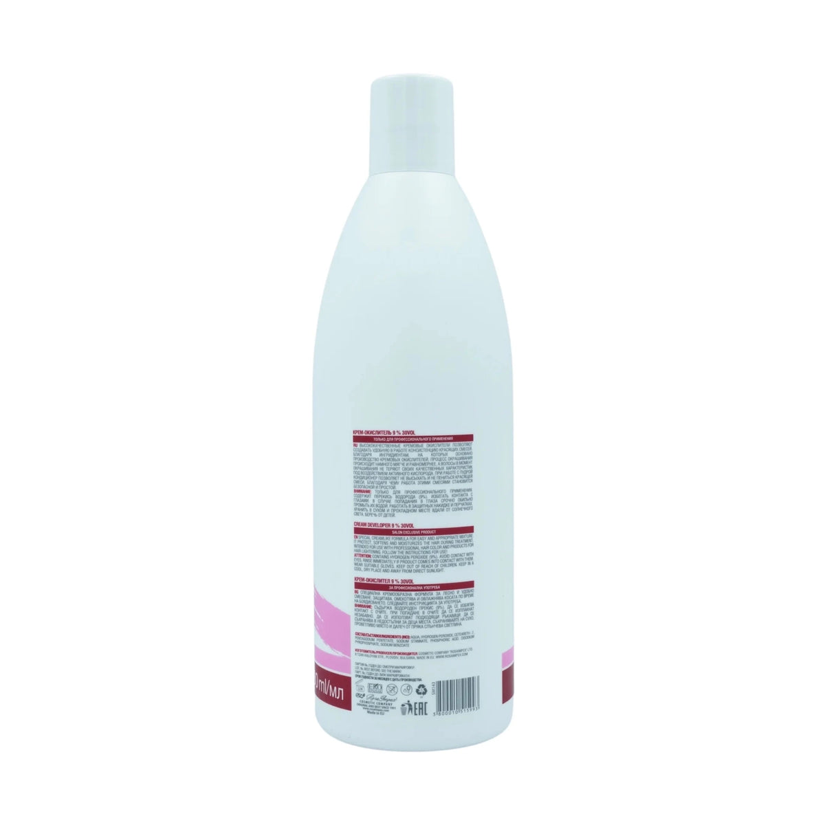 Spa Master Cream Developer 9% 30VOL Blondering – achterkant verpakking