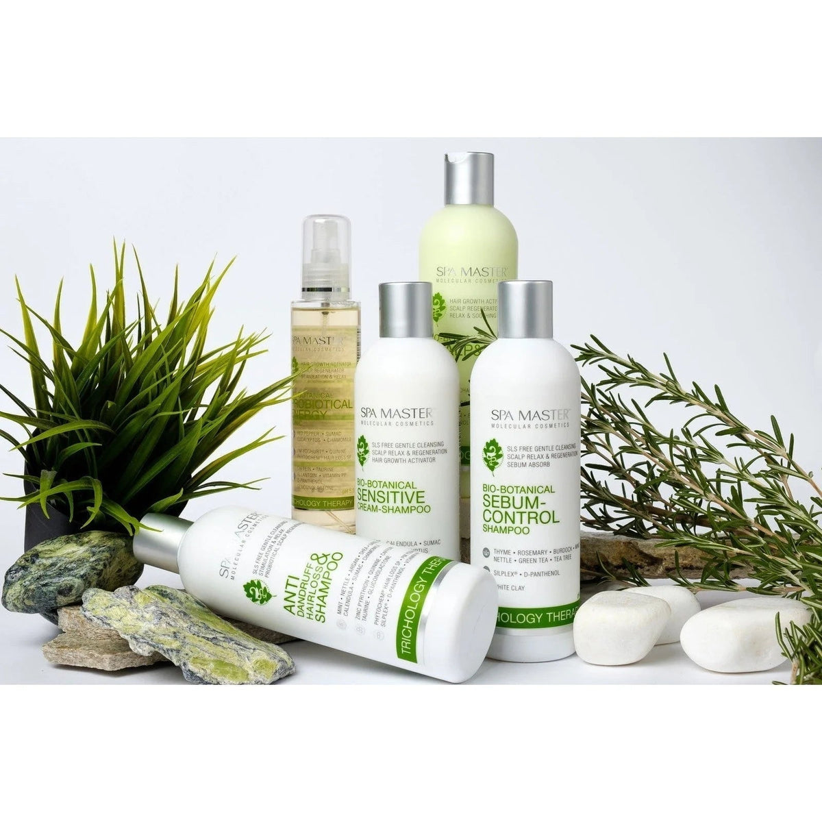 Spa Master Sebum Control Anti-Roos Shampoo – met andere producten uit de lijn