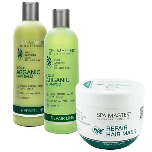 SPA MASTER Voordeelset Argan Shampoo, Haarbalsem, Haarmasker - 1160ml | MISTER33.COM