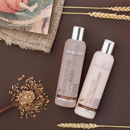SPA MASTER Voordeelset Keratine Shampoo, Conditioner, Haarmasker - 900ml | MISTER33.COM